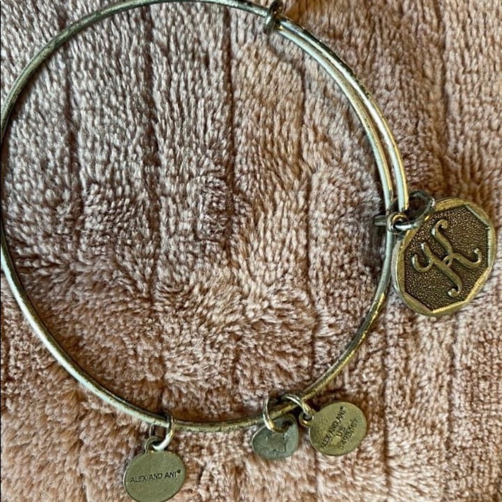 Alex and Ani K bangle bracelet